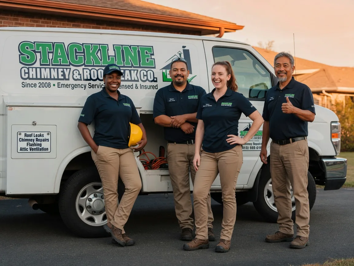 Chimney flashing repair company in Lawrence, KS